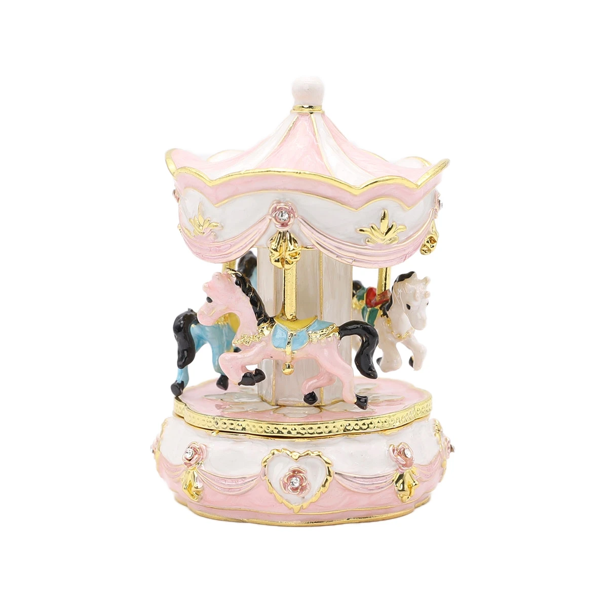 

Розовая металлическая шкатулка для украшений