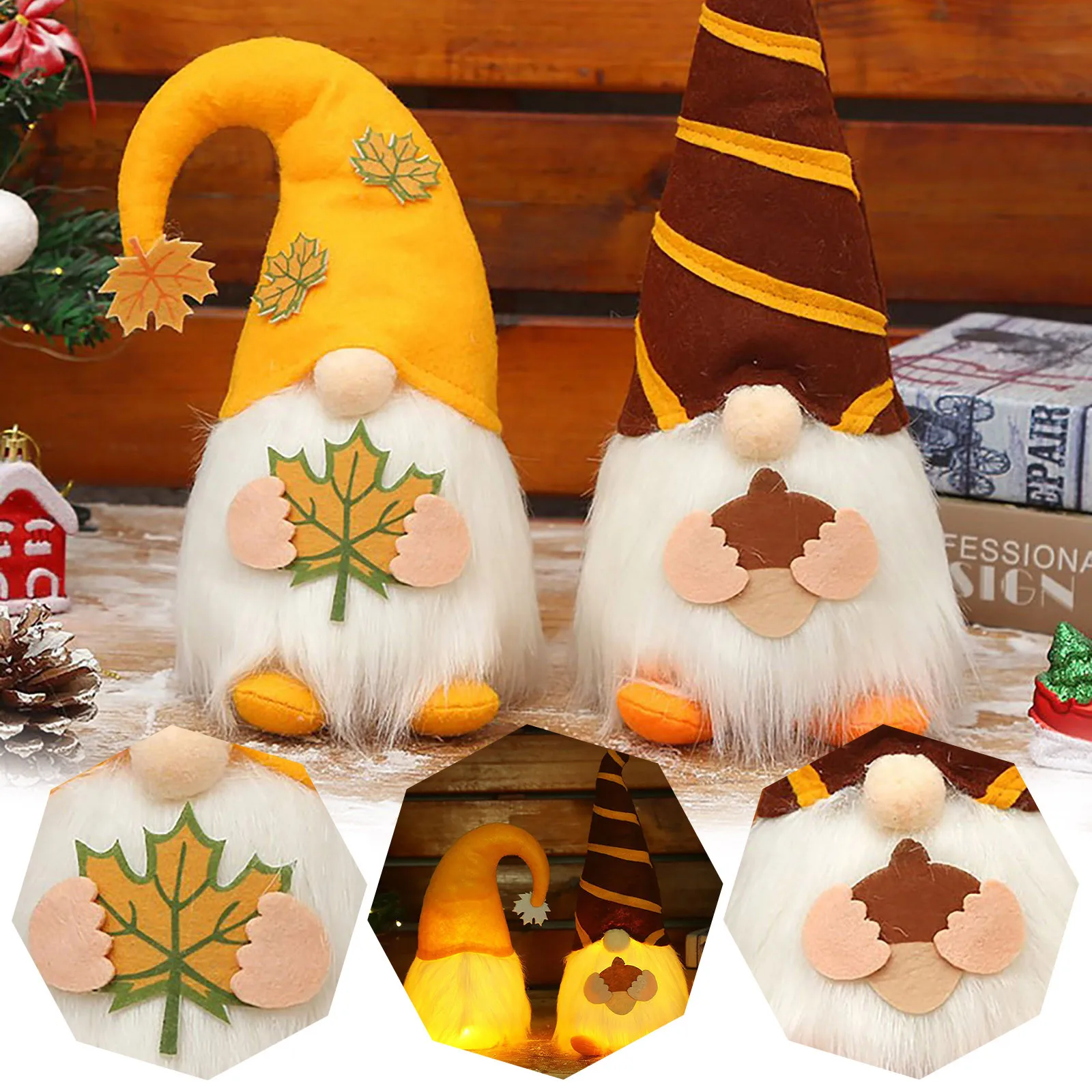 

Luminous Faceless Rudolph Doll Thanksgiving Gift Doll Decoration Perfect Home Decoration Accessories Decoración Для Дома