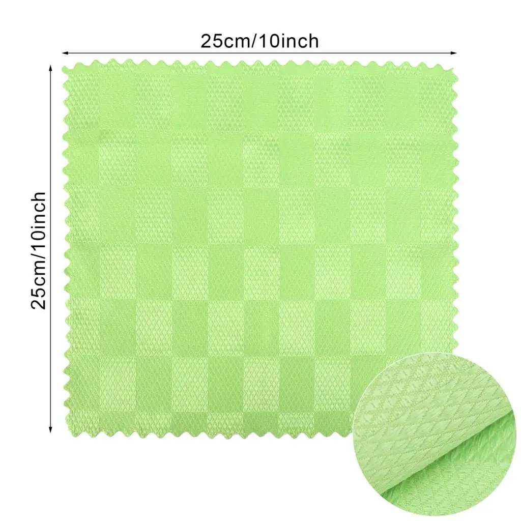 

10PcsNanoscale Cleaning Reusable Cloths Fish Scale Microfibre Clothfor Cleaning