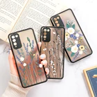 Чехол Honor 10i для Huawei P30 Pro P40 P50, роскошные чехлы, чехол для Honor 50 SE 10X Lite 20 30S 8X 9X 9A PSmart 2021, матовый чехол с цветами