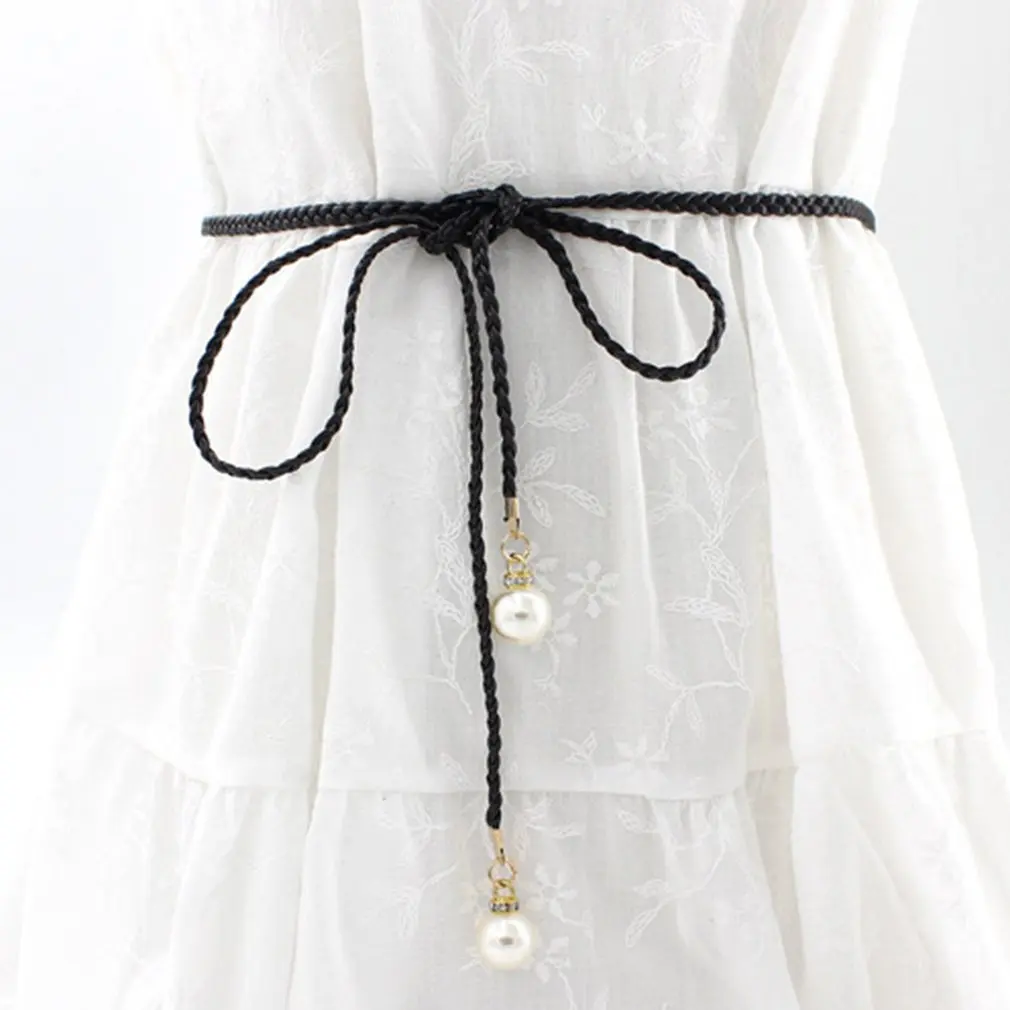 Ремень женский эластичный в форме листьев металлический пояс с застежкой