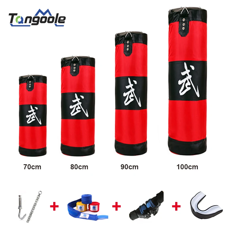 

New Boxing Training Fitness MMA Boxer Boxing Bag Hook Hanging Sport Bag Sand Punch Punching Bag Sandbag 70-100cm