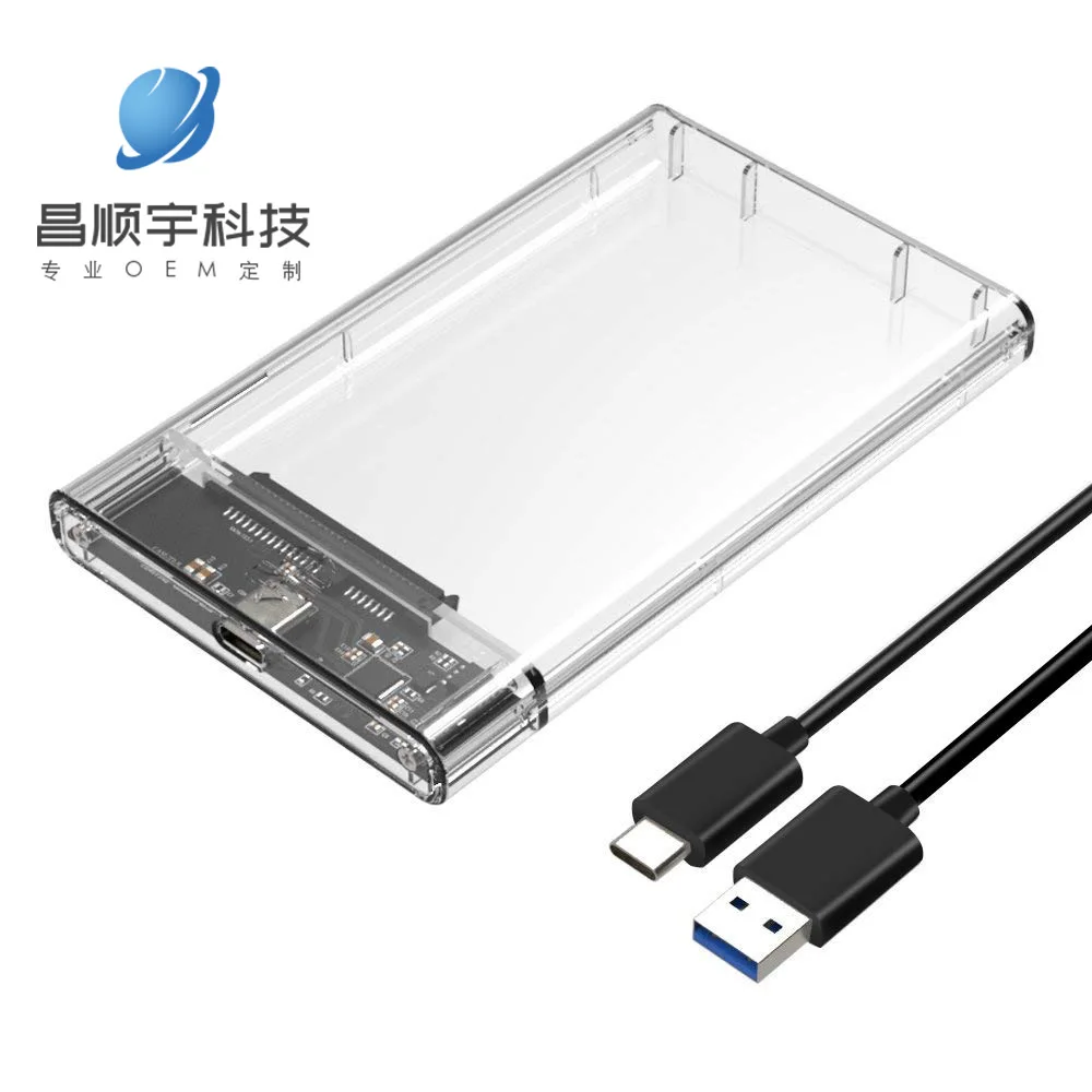 Прозрачный ноутбук 2 5 дюймовый мобильный жесткий диск Sata порт usb 3. 1 картридж для