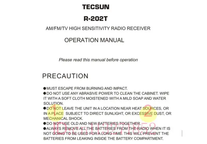 TECSUN R-202T AM/FM/tv карманный радиоприемник встроенный динамик интернет портативное радио FM/tv карманное Ретро Радио