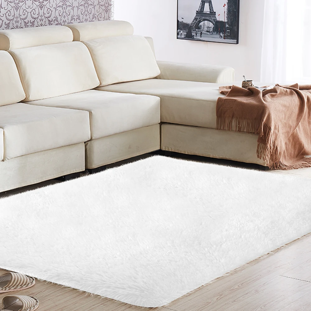 

Carpet Floor Area Rug Fluffy Warm Multicolored Polyester Fiber Mat Decoration Sofa Fluffy Rugs Living Room Bedroom 160x230cm