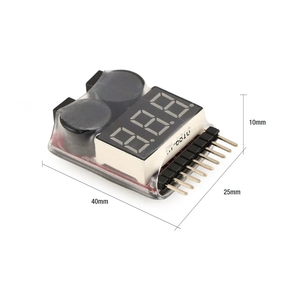 2 в 1 1s-8s тестер напряжения батареи Lipo/Li-ion/LiMn/Li-Fe низкого зуммер сигнализации