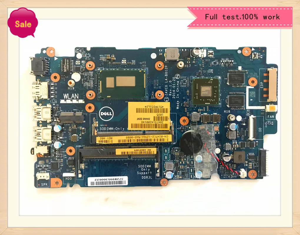 

LA-B012P For Dell Inspiron 5447 5547 5442 Laptop Motherboard REV:1.0 I7-4500U/I7-4510U 100% Test Work