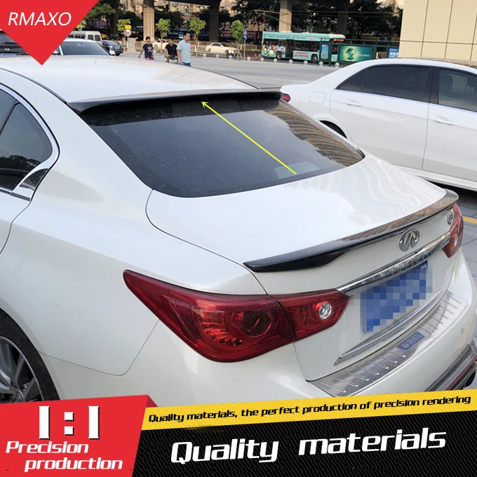 Для Infiniti Q50 Q50L спойлер на крыше BS ABS Материал заднее крыло автомобиля Цвет задний спойлер для Nissan, Infiniti Q50 спойлер на крышу 2013