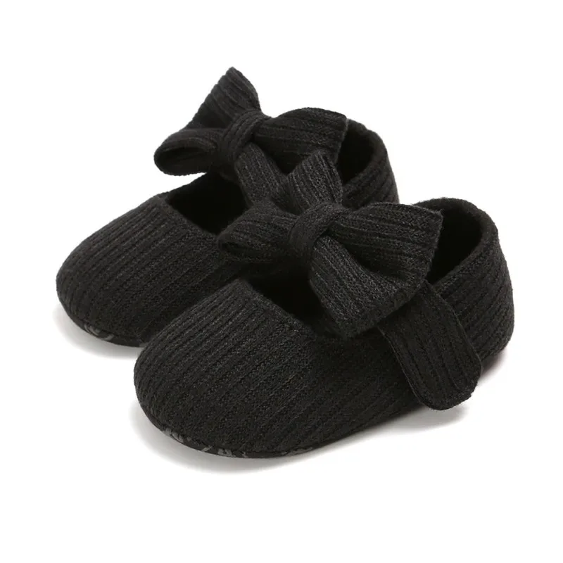 

Baby Girls Shoes Bow Sneakers Soft Soled Toddler Bow Prewalkers Princess Moccasins Soft Moccs First Walker Shoes