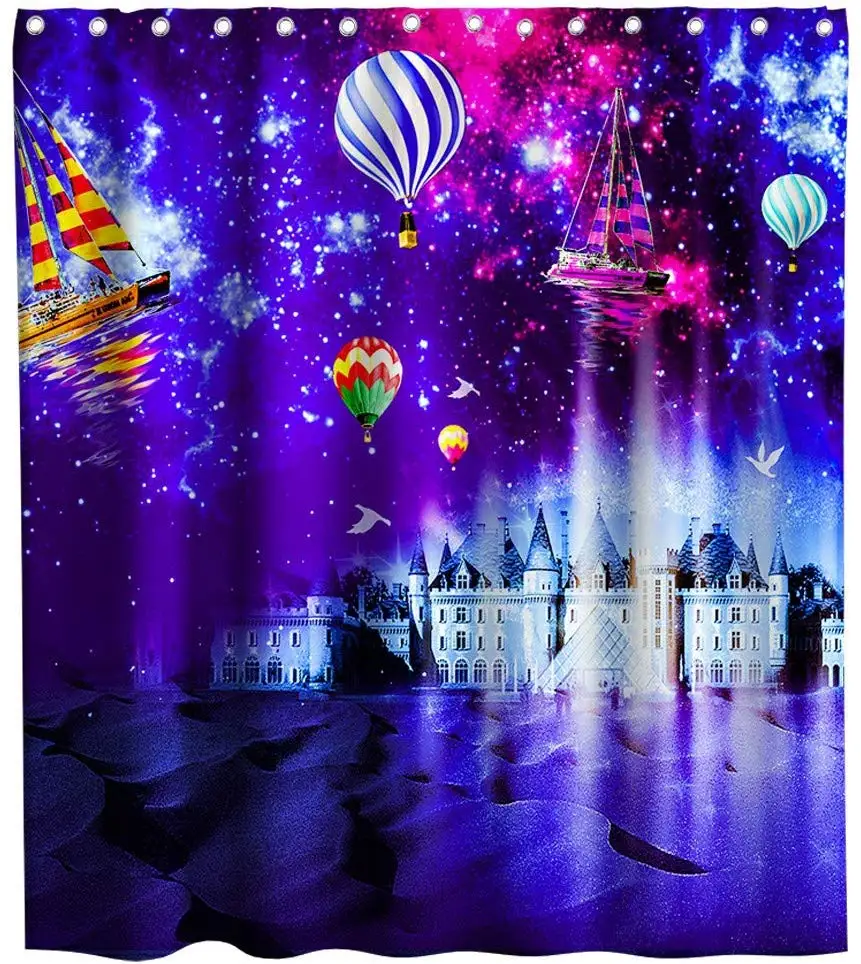 Морской воздушный шар корабль замок Звездная ночь тема тканевые Декорации для