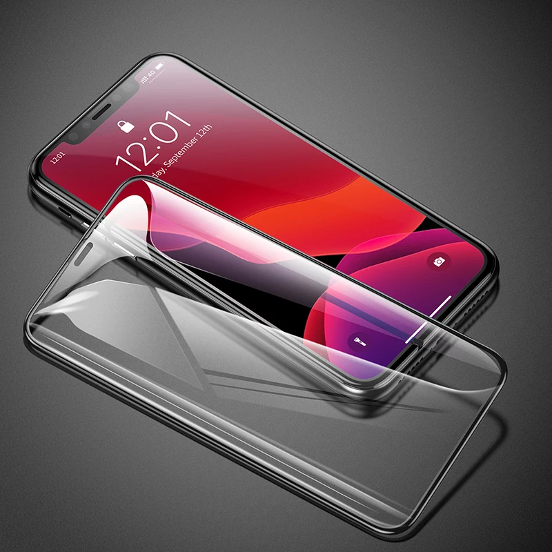 Baseus 0,3 мм Полное покрытие экрана протектор для iPhone 11 Pro Max Защитная пленка Закаленное стекло для iPhone 11 Pro Max 2 шт - Цвет: HD Transparent