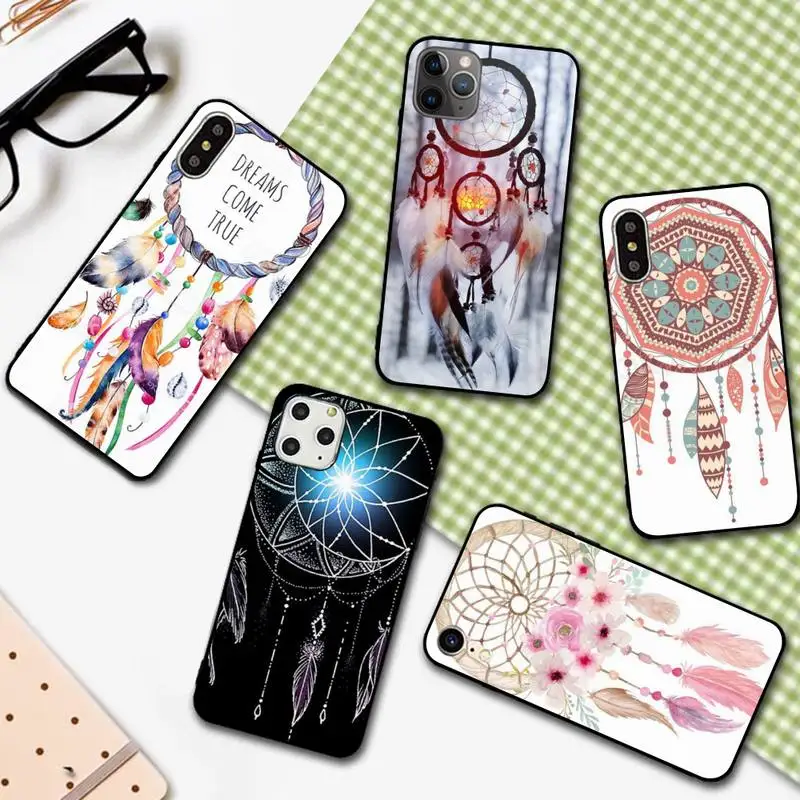 YNDFCNB чехол для телефона с изображением Ловца снов акварелью iPhone 11 12 pro XS MAX 8 7 6 6S Plus X