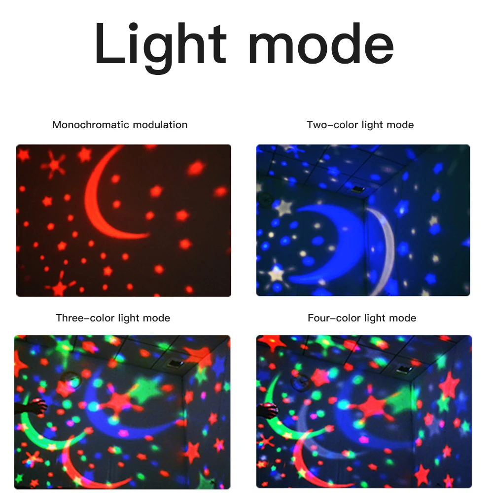 

Projector Starry Sky Rotating LED Night Light Sky Star Children Kids Baby Sleep Romantic Led Night Light For Home Decoration