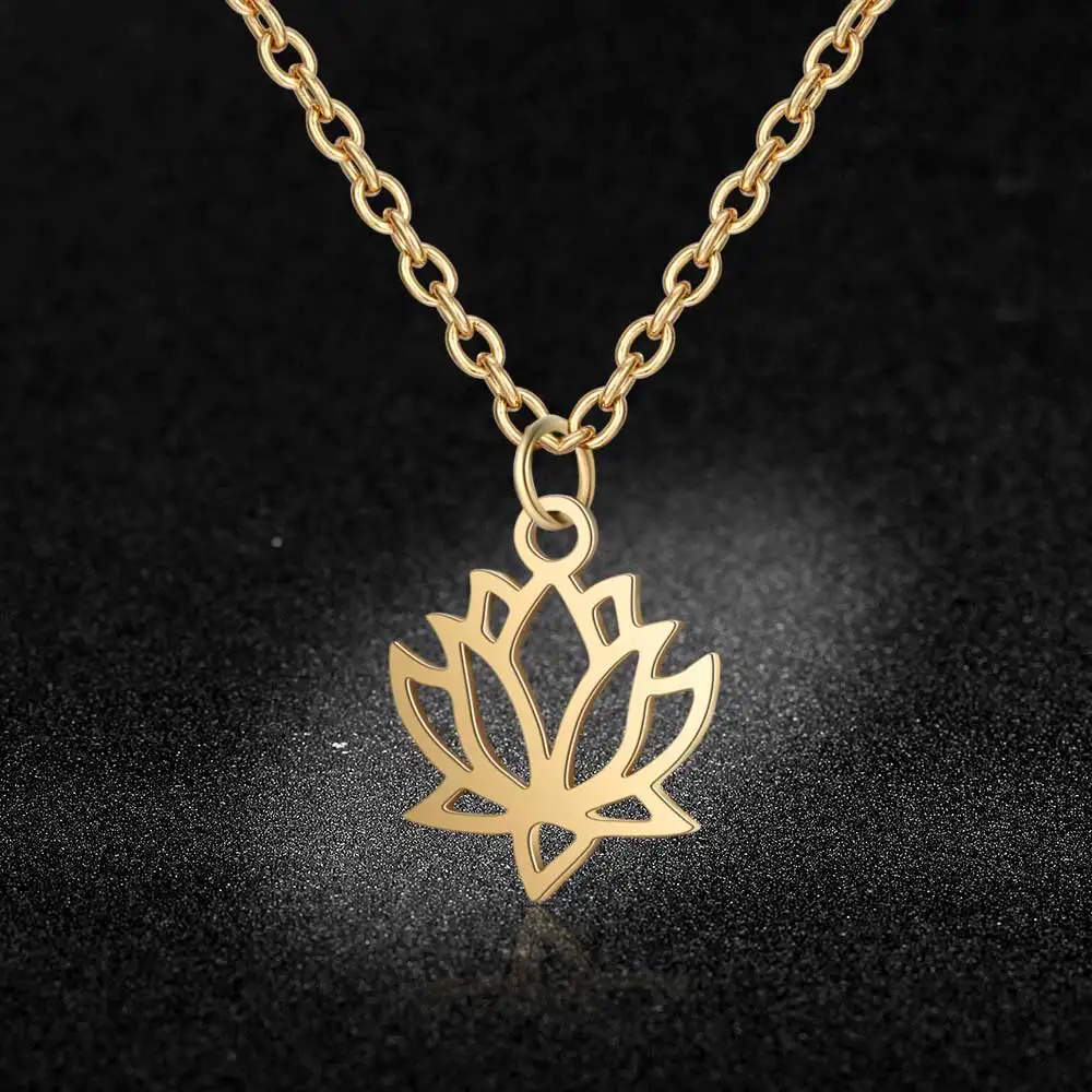 Нержавеющая сталь Йога OM Lotus очаровательные ожерелья для женщин Дерево жизни Ловец снов изысканные украшения Прямая поставка