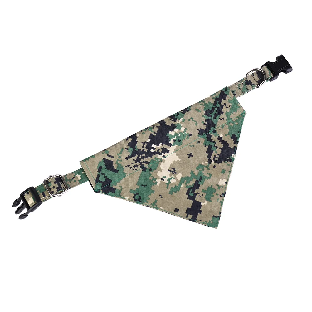 

7 camouflage dog collars pet triangle scarf small, medium and large dogs ZD