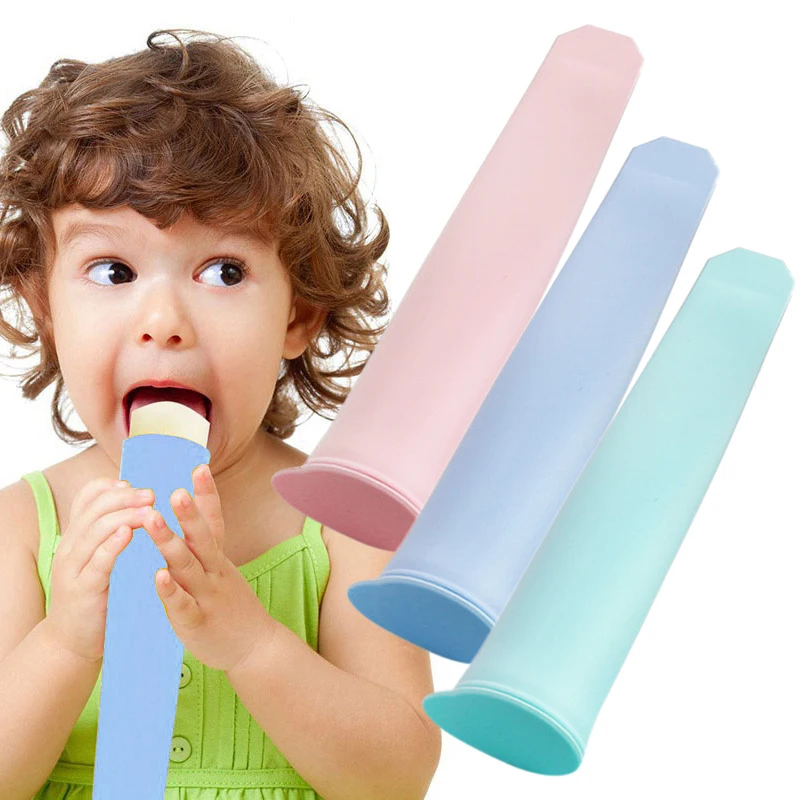 DIY силиконовые формы для Фруктового мороженого с крышкой красочный Йогурт