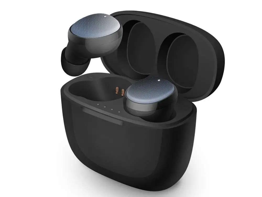 Black Blue dot TWS PX6 беспроводные наушники Новые Bluetooth V5.0 Мини спортивная Гарнитура 3D стерео звук наушники 100 метров передача с двойным микрофоном - Цвет: Black Blue dot
