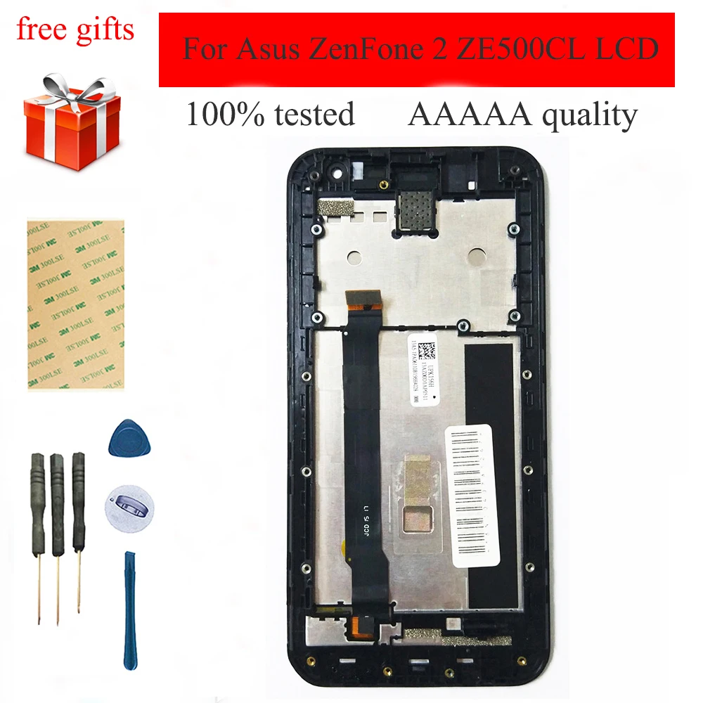 ЖК дисплей для Asus ZenFone 2 ZE500CL LCD сенсорный Z00D экран дигитайзер Датчик стеклянная