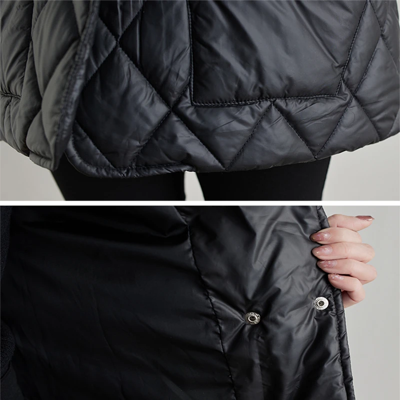 

Oversized Plaid Winter Coat Women Loose Casual Long Jackets Coats Woman New Fashion Femme Ladies Jacket And Coat Oversize 2021