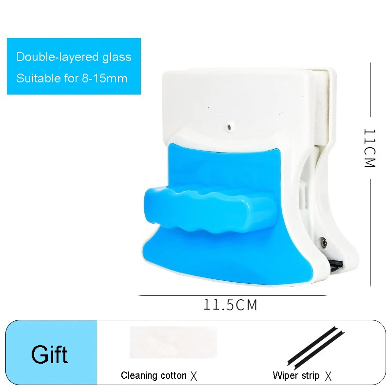 Магнитный очиститель окон и стекол двухсторонний с магнитами щетка Волшебник