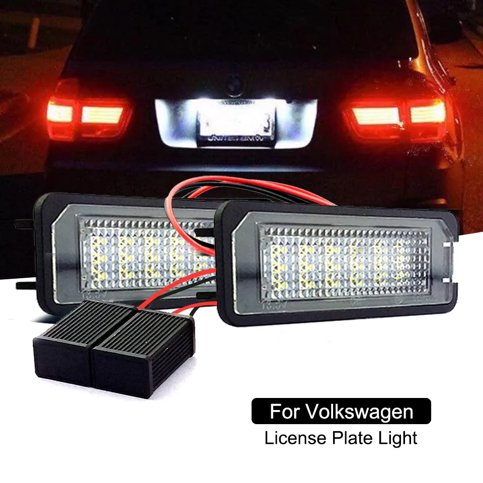 Лампа для номерного знака MK5 MK6 MK7 Golf 5 6 7 светодиодная лампа Canbus Volkswagen PASSAT CC PHAETON LUPO