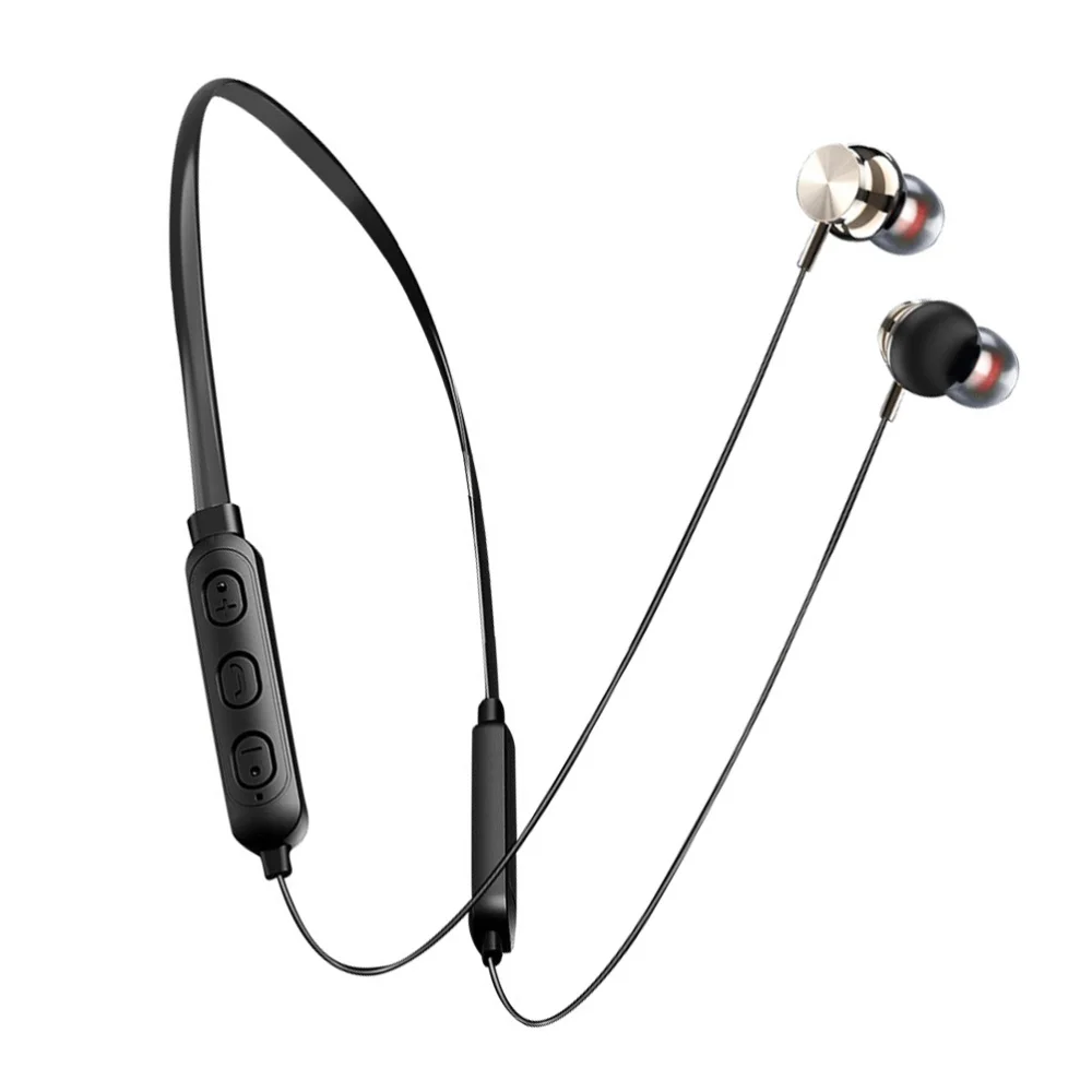 

1Pc Neckband Earbuds 5.0 Wireless Headsets Portable Sports Headsets Gift