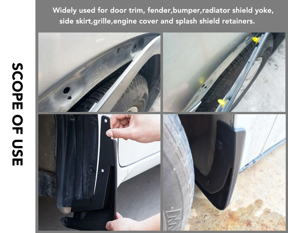 Крепление для автомобильного бампера с отверстием 8 мм peugeot 307 206 308 3008 306 407 205 508 406