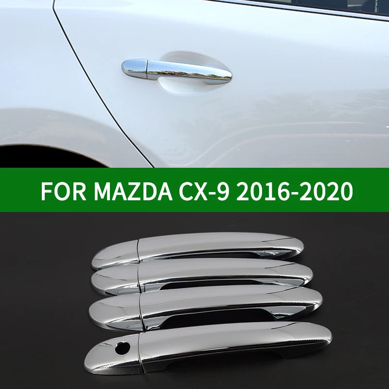 Для 2016 2020 Mazda CX 9 Глянцевая хромированная Серебристая боковая Автомобильная
