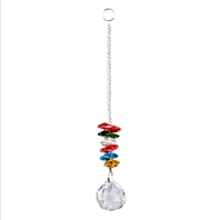 dream catcher ornament pendants with colorful crystal ball prisms indoor outdoor garden sun catcher decorations