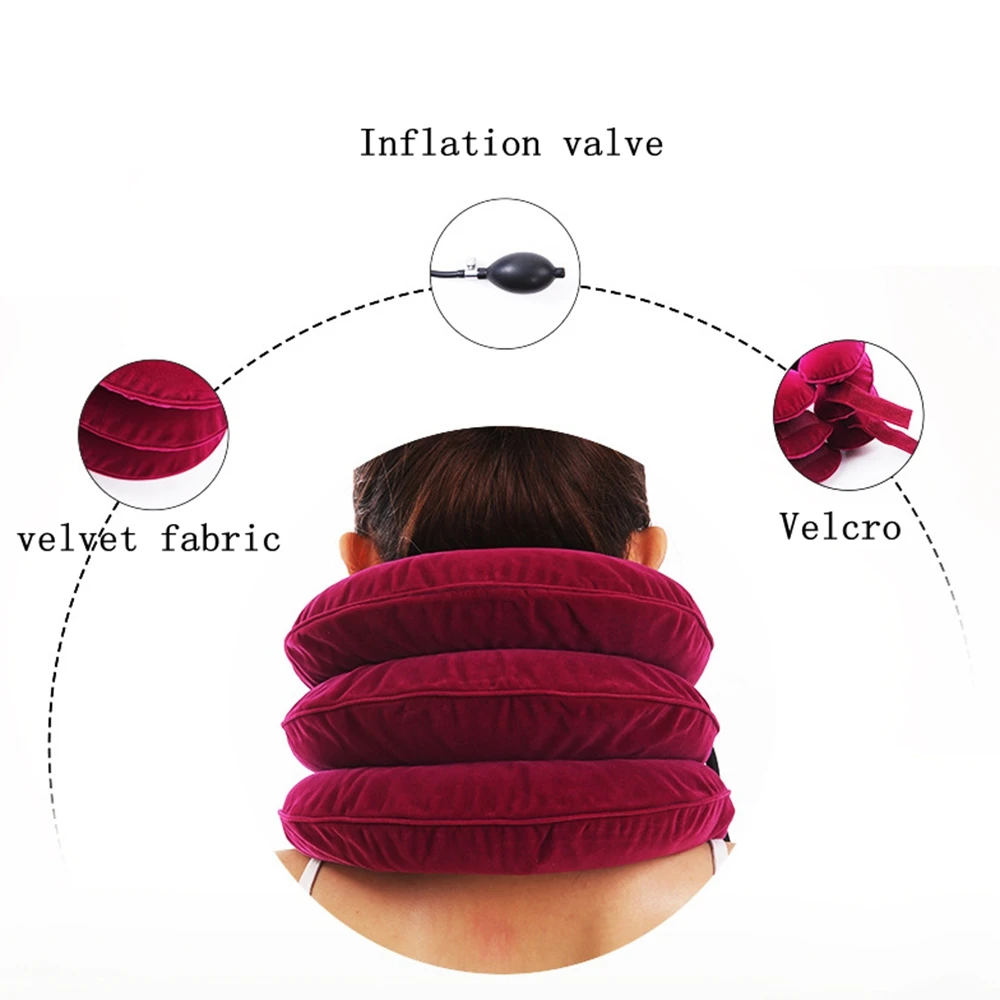 Надувная массажная подушка для поддержки шеи U образной формы устранения боли и
