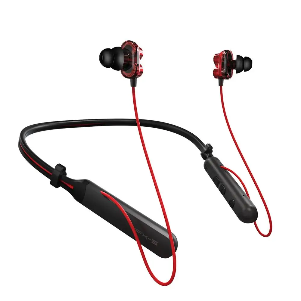 Plextone BX345 Bluetooth беспроводные наушники Шейная гарнитура для iPhone, двойные динамики наушники спортивные наушники для бега с микрофоном гарнитура