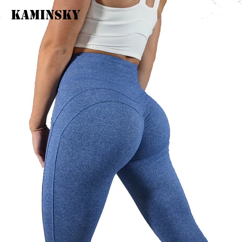Женская спортивная одежда Kaminsky спортивные Леггинсы с рюшами для бодибилдинга и