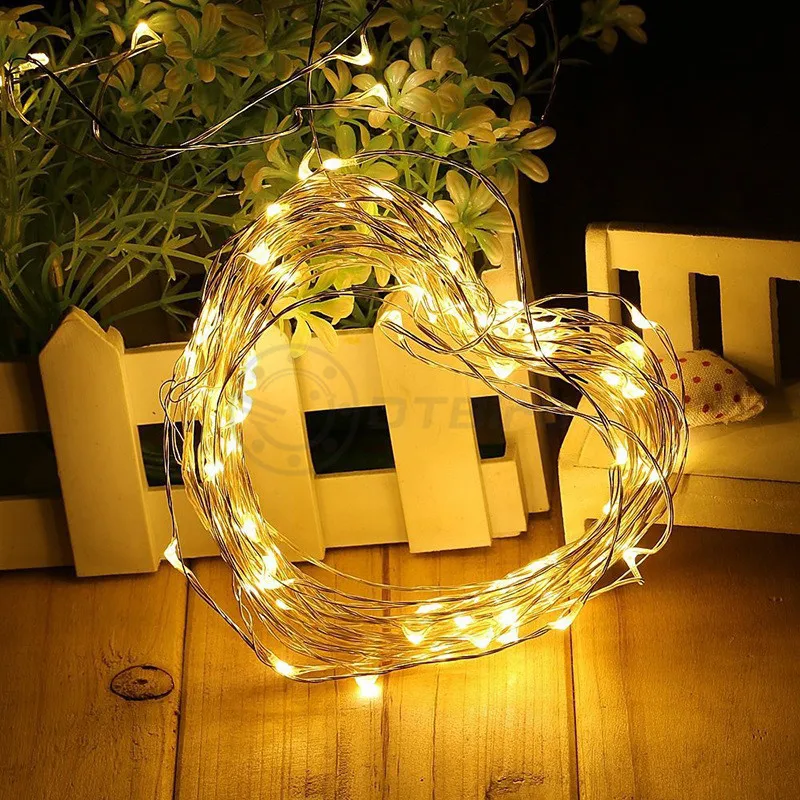 2/5/10M LED String light Silver/copper Wire Fairy warm white Garland Home Christmas Wedding Party Decoration Powered by USB | Освещение