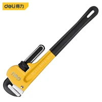 deli pipe wrench 18 pipe clamp heavy duty plumbing manual pop tools cr v steel anti rust anti corrosion alicates high quality