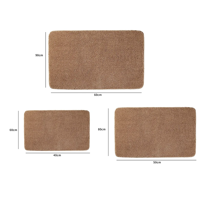 

Bath Mat Door Rug Non-slip Indoor Bathroom Rug Absorbent Floor Mats Microfiber Entrance Carpet Kitchen Door Mats Home Carpet