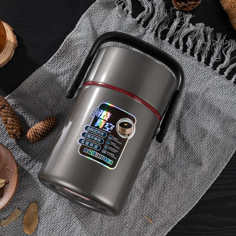 Контейнер для обедов из нержавеющей стали с тройной отделкой 24 часа