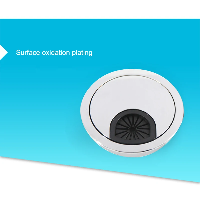 60 мм цинковый сплав стол втулка Кабельный Шнур отверстие Крышка для домашнего