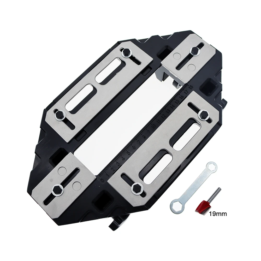 

Wooden door hinge bolt hole opener multifunctional solid wood door professional slotting trimming machine guide plate