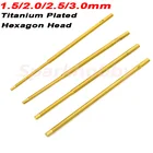 2 шт. Sparkhobby Титан никелированная отвертка наконечник с шестигранной головкой 1,5 мм 2,0 мм 2,5 мм 3,0 мм высокое качество отвертка наконечник для RC инструменты