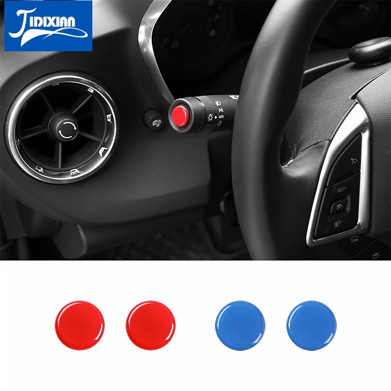 

JIDIXIAN 2 Color ABS Car Interior Lights Level Pole Top Decoration Cover Stickers For Chevrolet Camaro 2017 Up Car Styling