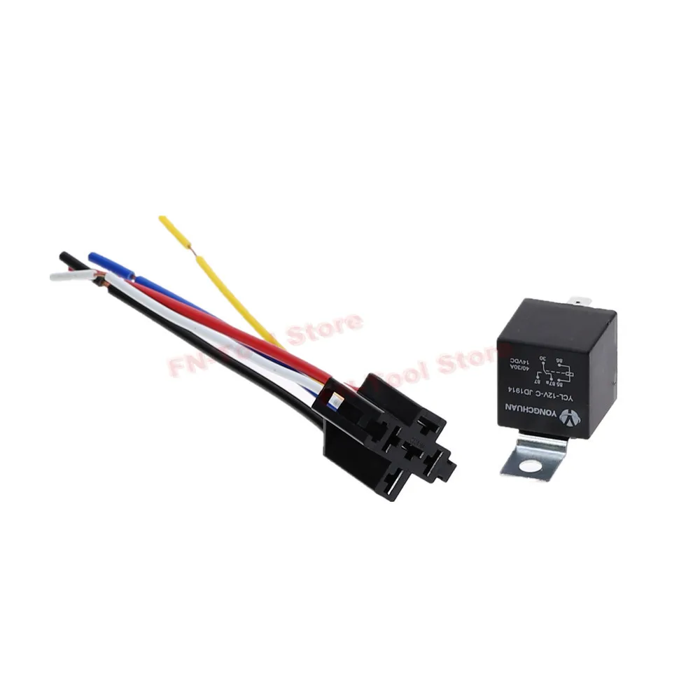 1 комплект реле и гнездо SPDT 5 Pin проводов YCL-12V-C JD1914 для авто запчастей аксессуаров