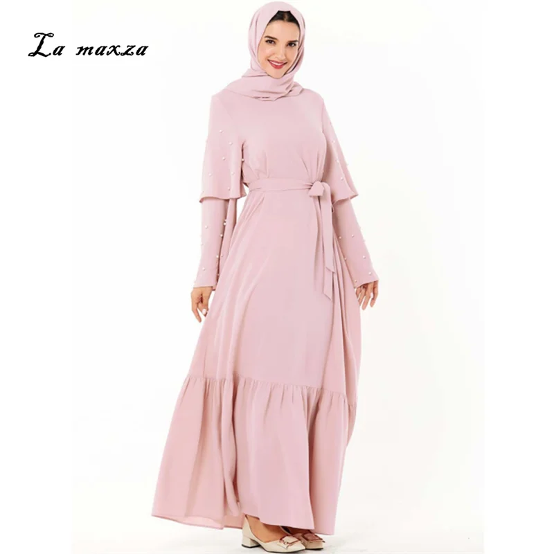 Hijab для мусульманских платьев длинное мусульманское платье кафтан скромные