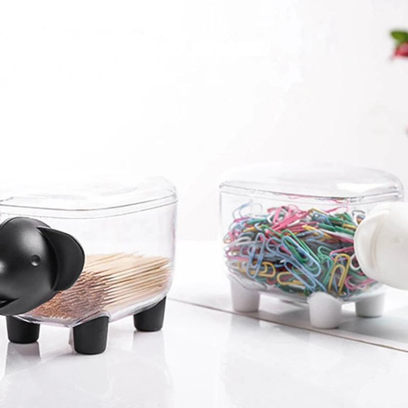 2 шт милый пылезащитный прозрачный резервуар для хранения в форме слона