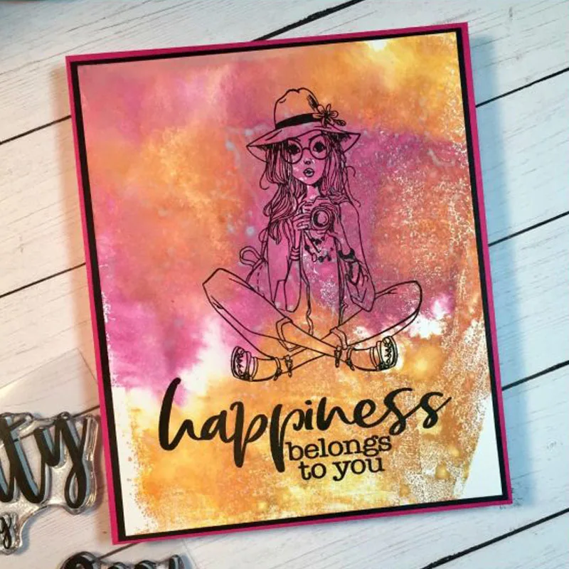 Прозрачные штампы для девочек скрапбукинга создание карт силиконовые рукоделия