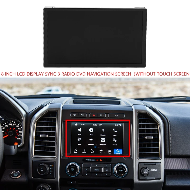 

8 Inch LCD Display for 11-18 Ford Lincoln SYNC 3 Radio DVD GPS Navigation 8inch LQ080Y5DZ05(Without Press Screen)