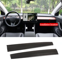 car dashboard panel trim instrument outlet decoration sticker abs carbon fiber for tesla model 3 interior modified accessories