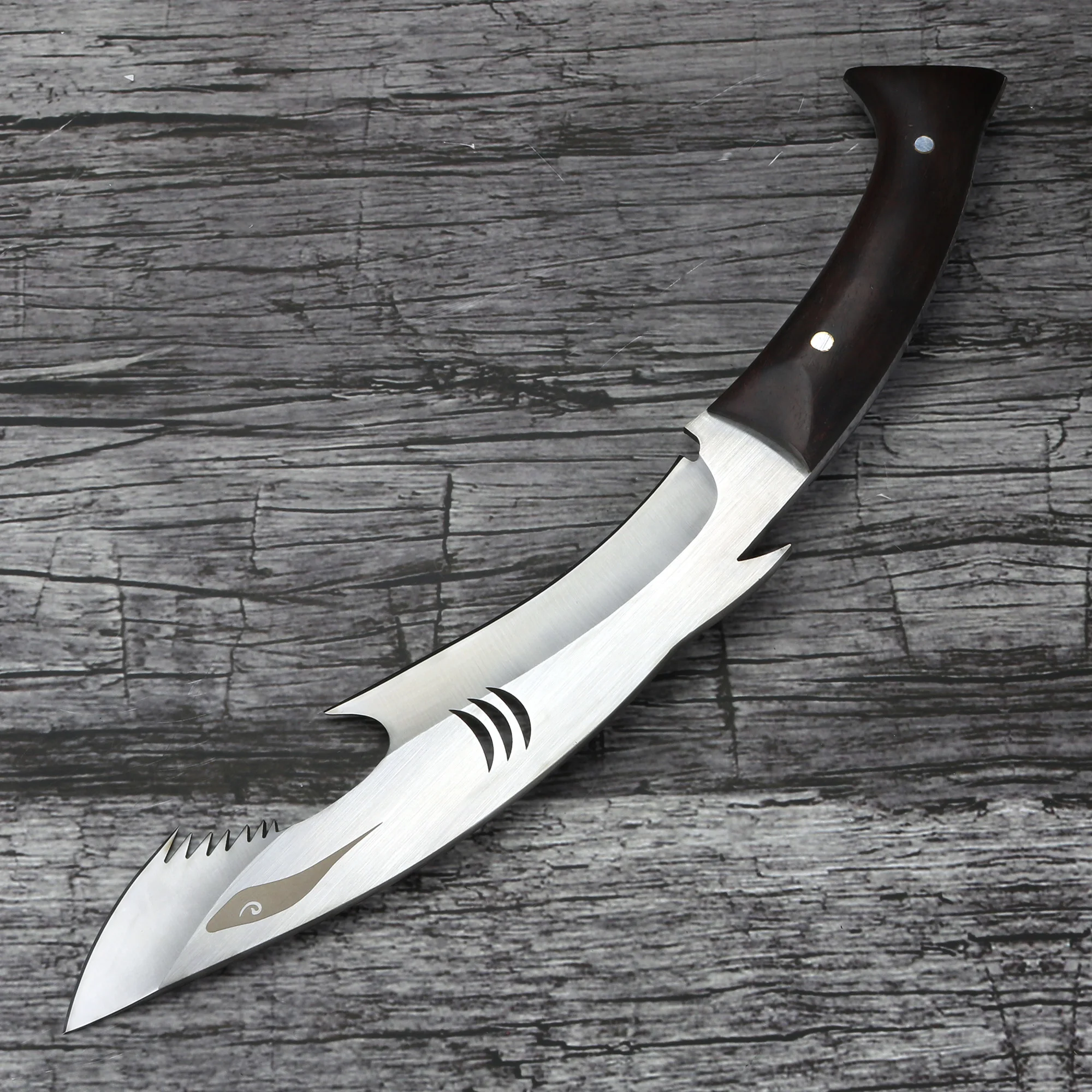 Охотничий нож тактический Клинок с фиксированным лезвием деревянной рукояткой