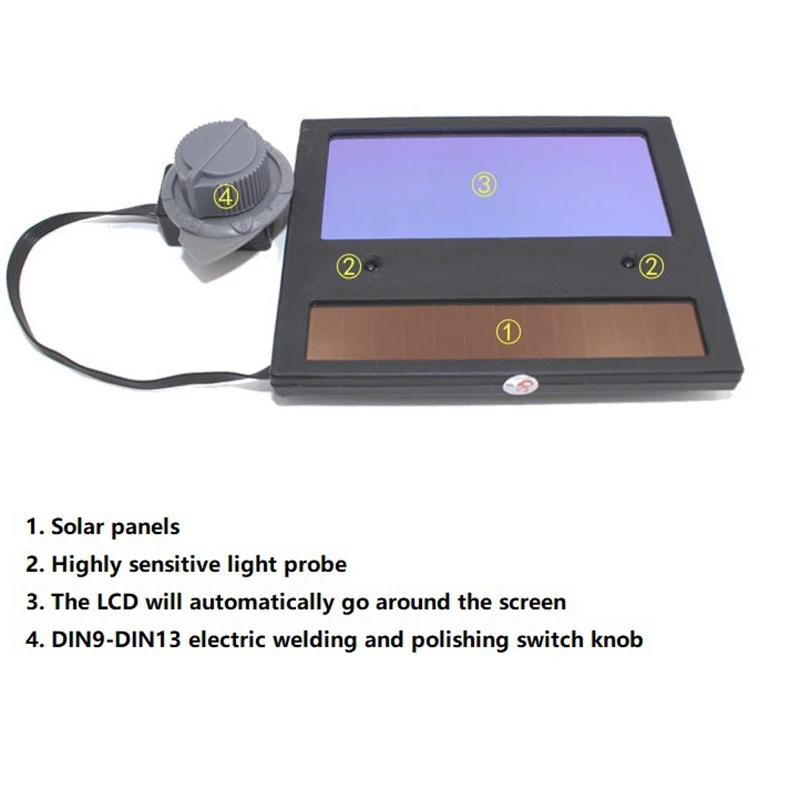 

1 Pcs Solar Auto Darkening Welding Lens Panel Welding Helmet Mask Automatic Filtering Lampshade Eye Goggles