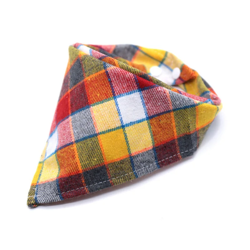 1PC No 4 Hylidge Snap Baby треугольная бандана Нагрудник слюнявчик полотенце шотландская мода плед Детские хлопковые нагрудники для маленьких мальчиков шарф нагрудник для кормления - Цвет: 1PC No 4