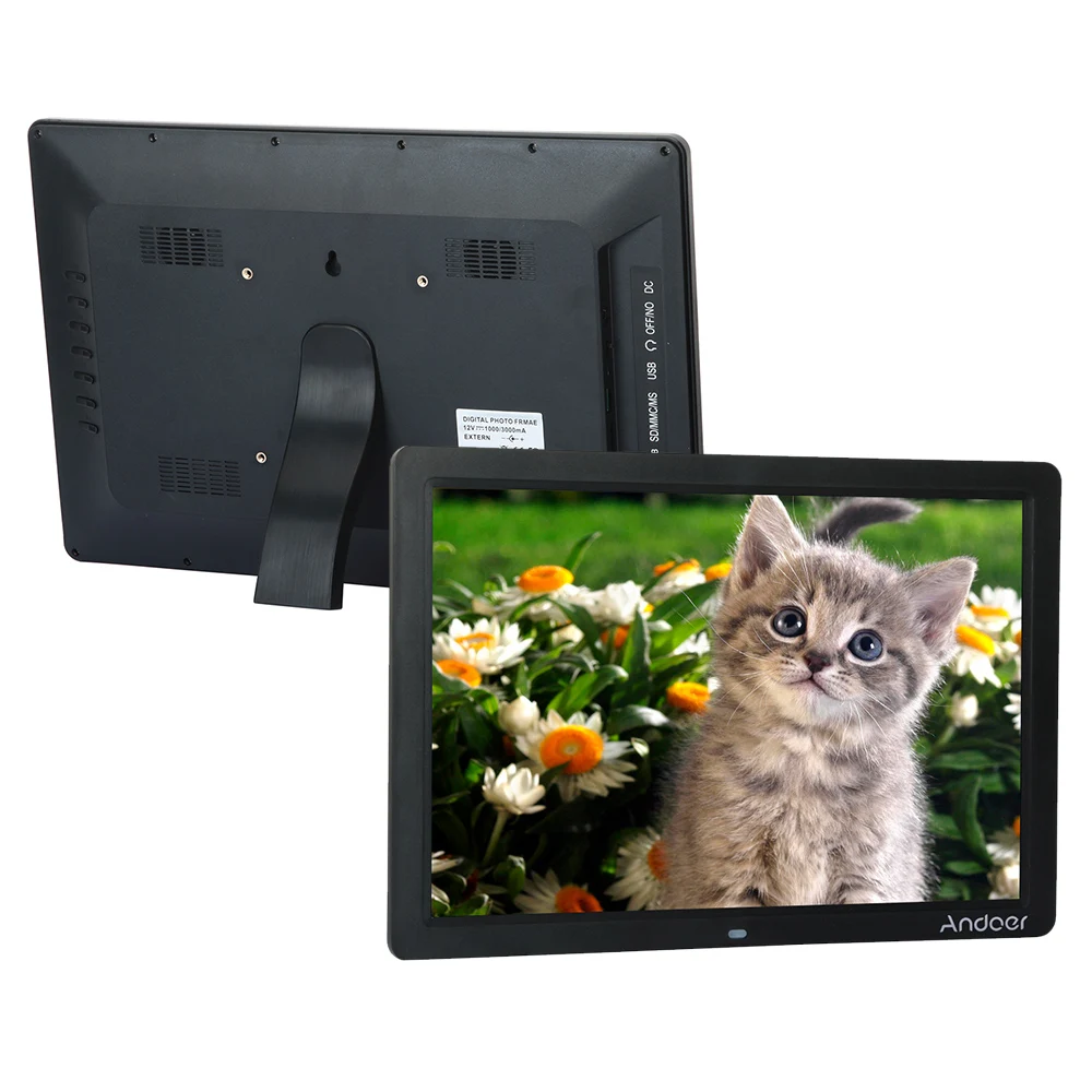 Andoer 15 &quotHD светодиодный цифровой фоторамка 1280*800 цифровая несколько функций MP3 MP4